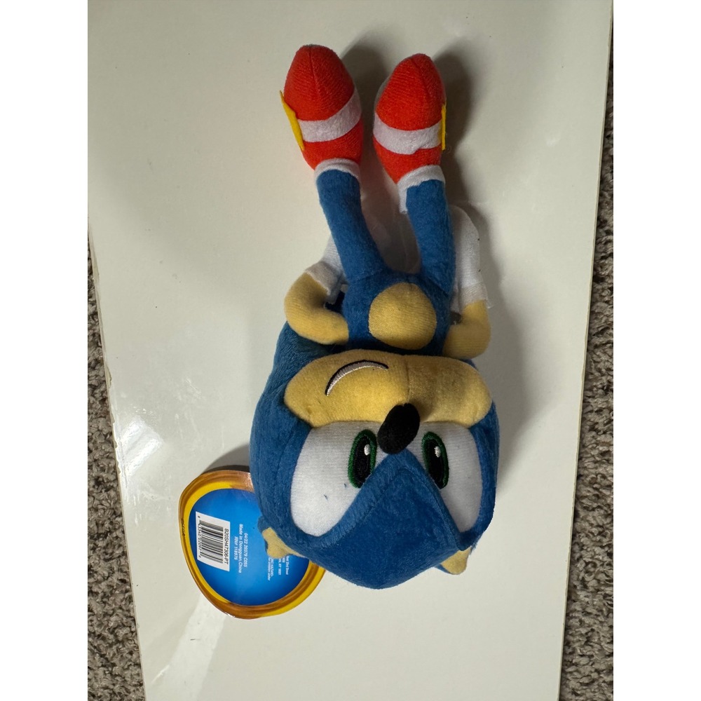 Sonic the Hedgehog Plush Clip On Coin Purse SEGA Blue Backpack Hanger NWT